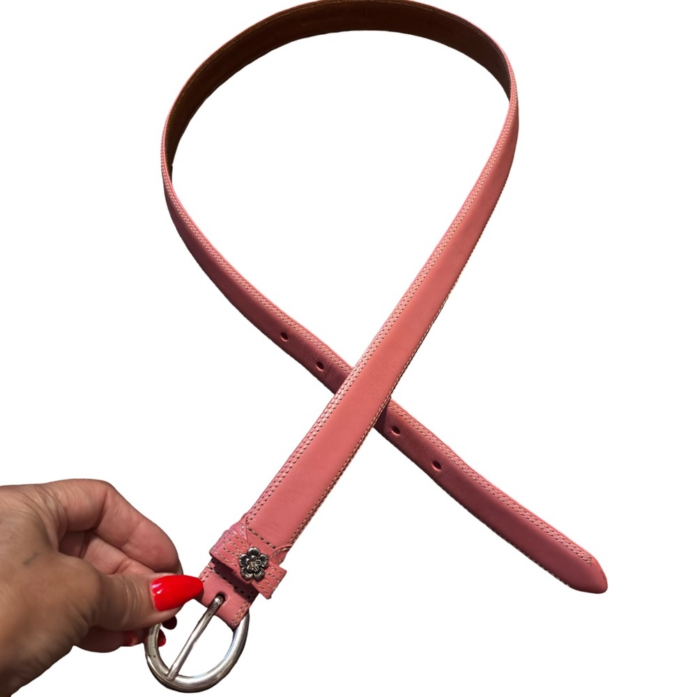 Fossil pink Leather Belt Premium Accessory large